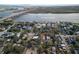 Aerial view showing house location near Intracoastal Waterway at 608 Magnolia St, New Smyrna Beach, FL 32168