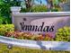 Community entrance sign for The Verandas at 720 Stonewood Ct, New Smyrna Beach, FL 32168