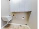 Laundry room with white cabinets and a utility sink at 720 Stonewood Ct, New Smyrna Beach, FL 32168