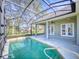 Inviting screened pool and patio area, perfect for relaxation and outdoor entertaining at 720 Stonewood Ct, New Smyrna Beach, FL 32168