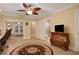 Bright bedroom with a comfortable bed and ensuite bathroom at 817 Hail Ct, Port Orange, FL 32127