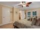 Serene bedroom with private access to outdoor patio at 817 Hail Ct, Port Orange, FL 32127