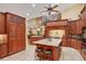 Large kitchen with granite island and ample cabinetry at 817 Hail Ct, Port Orange, FL 32127