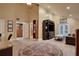 Open living space with high ceilings and built-in shelving at 817 Hail Ct, Port Orange, FL 32127