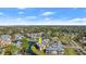 Wide aerial view of a condo community featuring a highlighted unit by a lake at 105 Wood Duck Cir # 1C, Daytona Beach, FL 32119