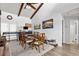 Dining room with a view of kitchen and hardwood floors at 105 Wood Duck Cir # 1C, Daytona Beach, FL 32119