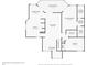 Detailed floor plan showcasing the layout with dimensions of rooms on the second floor at 105 Wood Duck Cir # 1C, Daytona Beach, FL 32119