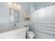 Clean bathroom with shower/tub and white vanity at 107 Via Amalfi, New Smyrna Beach, FL 32169