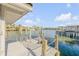 View from boat dock showing calm water and neighboring houses at 107 Via Amalfi, New Smyrna Beach, FL 32169