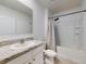 Bathroom with single vanity and bathtub at 126 Old Mill Pond Rd, Edgewater, FL 32141