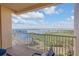 Spacious balcony overlooking the water at 263 Minorca Beach Way # 803, New Smyrna Beach, FL 32169