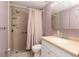 Clean bathroom with walk-in shower and updated vanity at 275 Randle Ave, Oak Hill, FL 32759