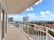 Balcony offering panoramic views of the ocean and city at 2967 S Atlantic Ave # 801, Daytona Beach Shores, FL 32118