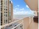 Balcony boasting stunning ocean and beach views at 2967 S Atlantic Ave # 801, Daytona Beach Shores, FL 32118