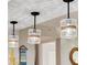 Stylish kitchen lighting with nautical-themed pendant lights at 2967 S Atlantic Ave # 801, Daytona Beach Shores, FL 32118