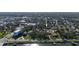 Overhead view of neighborhood, highlighting proximity to the river, waterfront, and surrounding community at 314 Hillman St, New Smyrna Beach, FL 32168
