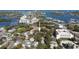 Scenic aerial view showcasing the property's proximity to the water and city amenities at 314 Hillman St, New Smyrna Beach, FL 32168