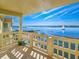 Spacious balcony boasting scenic water views and sailboat at 3606 S Peninsula Dr # 809, Port Orange, FL 32127