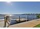 Convenient boat dock with walkway and water access at 3606 S Peninsula Dr # 809, Port Orange, FL 32127