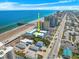 Aerial view highlighting condo's beachfront location at 3641 S Atlantic Ave # 221, Daytona Beach, FL 32118