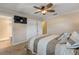 Main bedroom with ensuite bathroom and large closet at 4611 Doris Dr, New Smyrna Beach, FL 32169