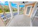 Private balcony overlooking a wooded area and parking lot at 4623 Rivers Edge Village Ln # 6204, Ponce Inlet, FL 32127