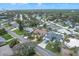 Scenic aerial view of a coastal neighborhood surrounded by mature trees, providing a peaceful residential atmosphere at 4650 Saxon Dr, New Smyrna Beach, FL 32169