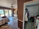 Bedroom with wood floors and walk-in closet at 4650 Saxon Dr, New Smyrna Beach, FL 32169