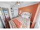 Charming bedroom with hardwood floors and ocean view at 4773 S Atlantic Ave # 10, Ponce Inlet, FL 32127