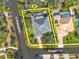 Property location and lot size shown from above at 50 Pompano Dr, Ponce Inlet, FL 32127