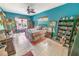 Spacious bedroom with a large bed, ample closet space and built-in shelving at 50 Pompano Dr, Ponce Inlet, FL 32127