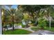 Lush backyard oasis with a sparkling pool at 504 N Riverside Dr, New Smyrna Beach, FL 32168