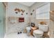 Elegant bathroom with marble flooring and modern fixtures at 51 Club House Blvd, New Smyrna Beach, FL 32168