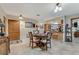 Cozy dining area with a round table and chairs, near the kitchen at 51 Club House Blvd, New Smyrna Beach, FL 32168