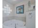 Spa-like bathroom with corner jacuzzi tub at 5300 S Atlantic Ave # 15-201, New Smyrna Beach, FL 32169