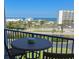 Enjoy ocean views from this balcony with table and chairs overlooking the beach at 5300 S Atlantic Ave # 3-504, New Smyrna Beach, FL 32169