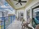 Large balcony featuring seating with views of the surrounding area, including other buildings, sky and horizon at 5300 S Atlantic Ave # 3-504, New Smyrna Beach, FL 32169