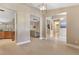 Open concept dining area, view of kitchen and living room at 610 Renner Rd, Port Orange, FL 32127