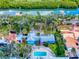 Breathtaking aerial view of waterfront property, nestled among lush greenery and offering serene privacy at 634 N Riverside Dr, New Smyrna Beach, FL 32168