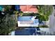 Aerial view of home with solar panels at 806 E 21St Ave, New Smyrna Beach, FL 32169