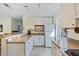 Well-lit kitchen featuring white cabinetry, ample counter space, and modern appliances at 817 E 12Th Ave, New Smyrna Beach, FL 32169