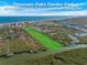 Aerial view of community near ocean and river at 91 Maura Ter, Ponce Inlet, FL 32127