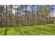 A fully-fenced backyard provides privacy with a lush treeline and a well-maintained lawn at 114 Sunset Point Dr, Ormond Beach, FL 32174