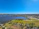 Stunning aerial view of waterfront with bridges, blue skies, and green spaces at 231 Riverside Dr # 1509-1, Holly Hill, FL 32117