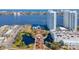 Panoramic aerial shot showcasing the condo's prime location, combining luxury and accessibility at 231 Riverside Dr # 1509-1, Holly Hill, FL 32117