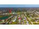Enjoy the convenience of living near Boca Ciega Millennium Park, as seen in this scenic aerial view at 234 Meadow Lake Dr, Edgewater, FL 32141