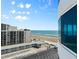 Balcony view from unit overlooks the beach and the ocean at 2625 S Atlantic Ave # 11Nw, Daytona Beach, FL 32118