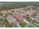 An aerial view highlighting similar styled single-Gathering homes with lush lawns in a tranquil, planned community at 3456 Pegaso Ave, New Smyrna Beach, FL 32168