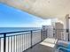 Charming balcony offering stunning views of the ocean and sandy beach at 4445 S Atlantic Ave # 804, Ponce Inlet, FL 32127