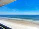 Stunning aerial view of the beach from a private balcony at 4445 S Atlantic Ave # 804, Ponce Inlet, FL 32127